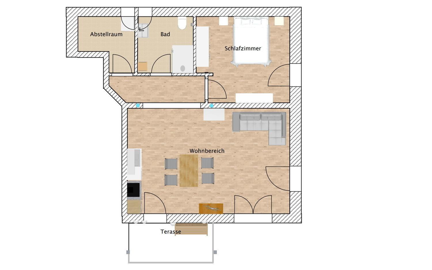 קנזינגן Ferienwohnung Morgensonne מראה חיצוני תמונה